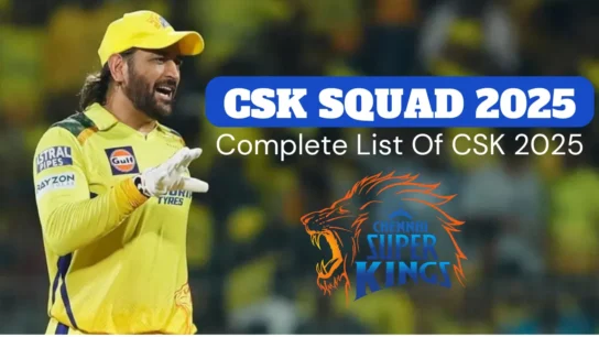 CSK SQUAD 2025