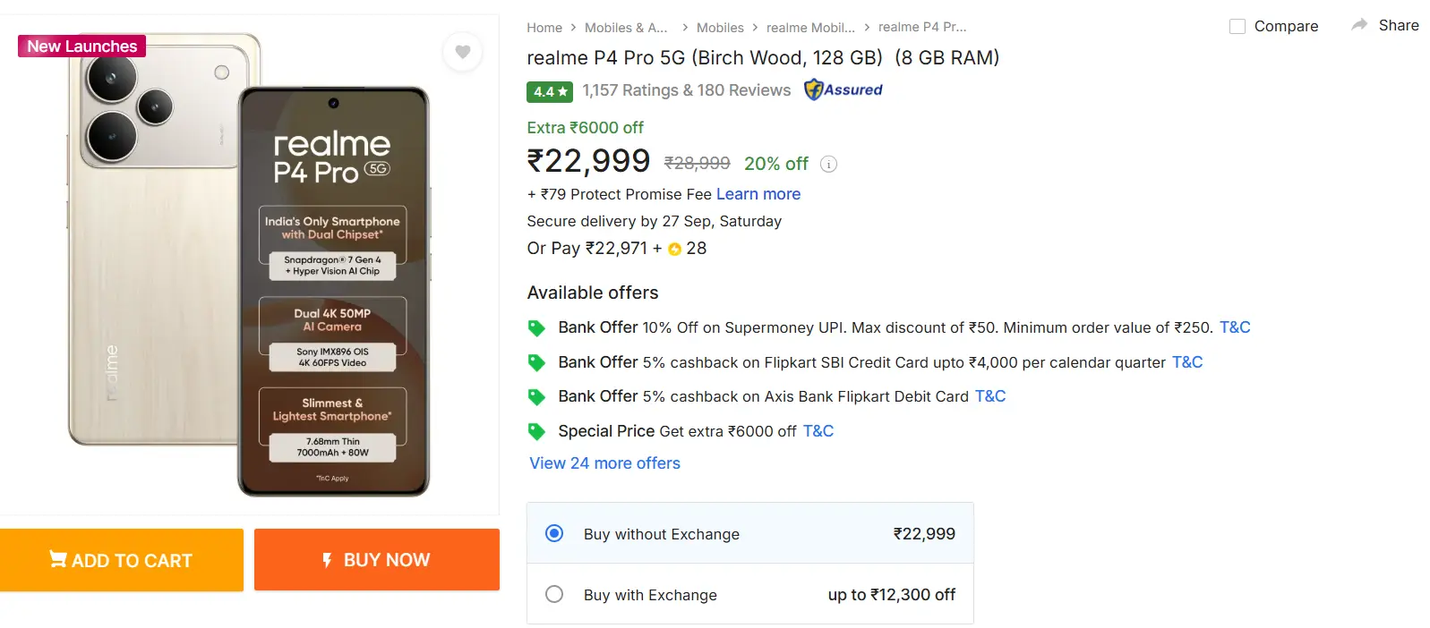 Realme P4 Pro Sale Price