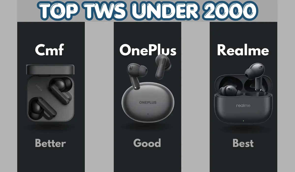 Top 3 TWS Earbuds Under 2000
